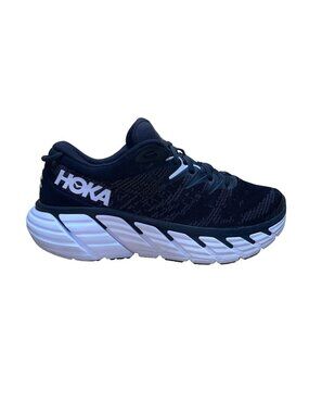 Hoka Women’s Black Mesh & White Sole Stability Gaviota 4 Running Shoes Size 9 US